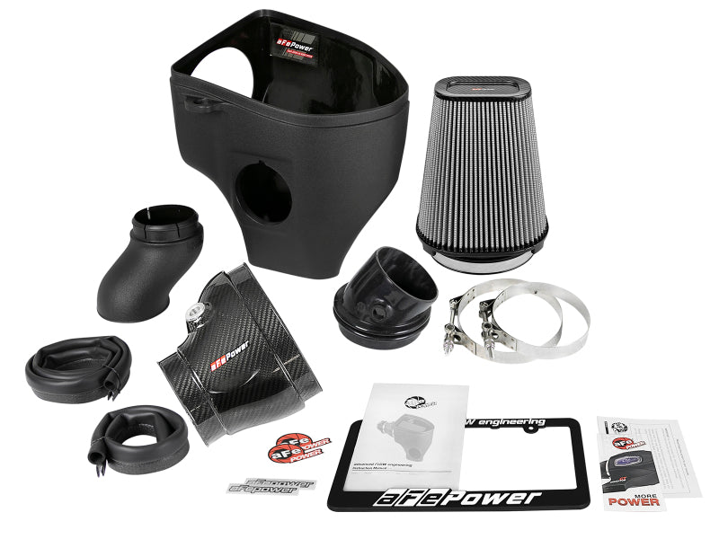 Load image into Gallery viewer, aFe Magnum Force Stage-2 Track Series Carbon Fiber AIS w/Pro Dry S Media-18 Dodge Challenger V8-6.2L
