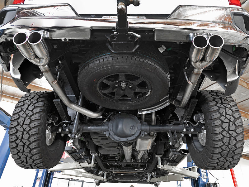 Load image into Gallery viewer, aFe Vulcan Series 3in-2-1/2in 304 SS Cat-Back 2019 GM Silverado 1500 V8-5.3L w/ Polished Tips
