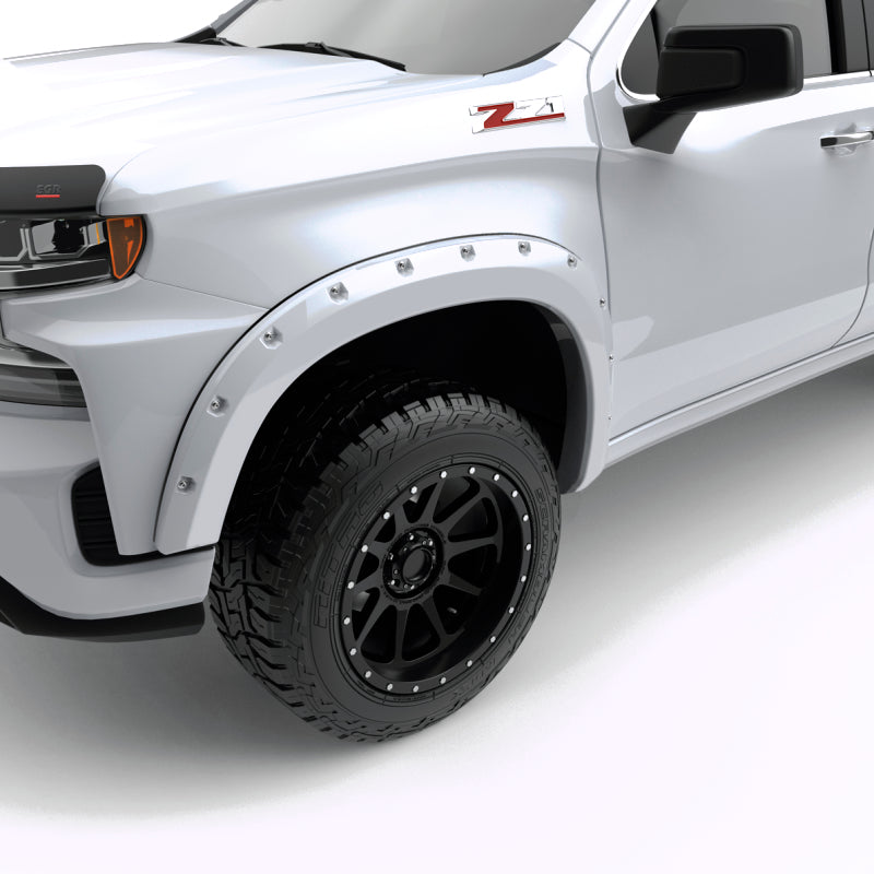 Load image into Gallery viewer, EGR 2023+ Chevrolet Silverado 1500 Bolt-On Look Fender Flares - Summit White (Set of4)
