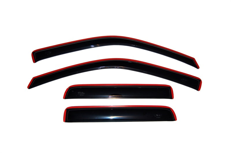 Load image into Gallery viewer, AVS 04-12 Chevy Colorado Crew Cab Ventvisor In-Channel Front &amp; Rear Window Deflectors 4pc - Smoke
