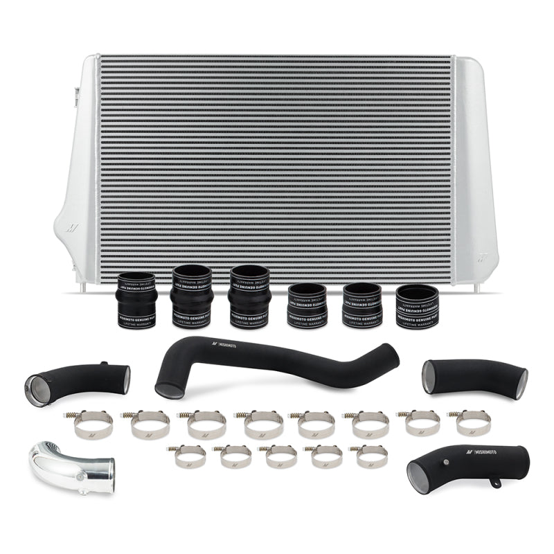 Load image into Gallery viewer, Mishimoto 17-19 GM L5P Duramax Intercooler Kit - Silver w/ WBK Pipes
