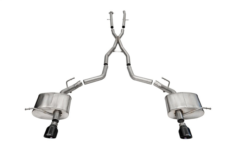 Load image into Gallery viewer, Corsa 2011-2025 Dodge Durango Xtreme 2.5in Cat-Back Dual Rear Exit w/ Single 4.5in Black PVD Tips
