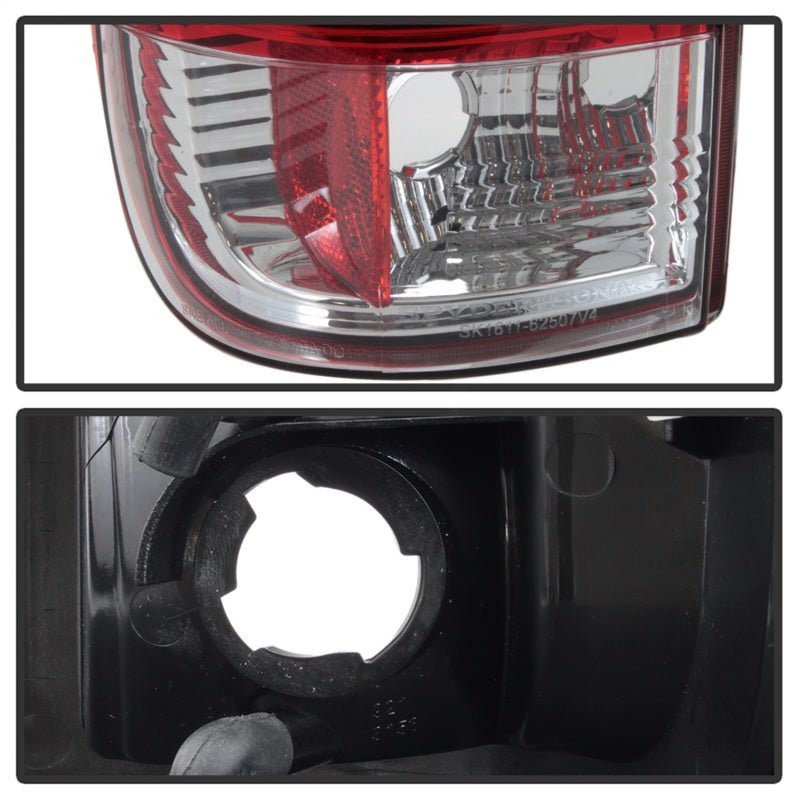 Load image into Gallery viewer, Spyder 97-03 Ford F150 Stylsd. F250 V3 Light Bar LED Tail Lights - Red/Clr ALT-YD-FF15097V3-LBLED-RC
