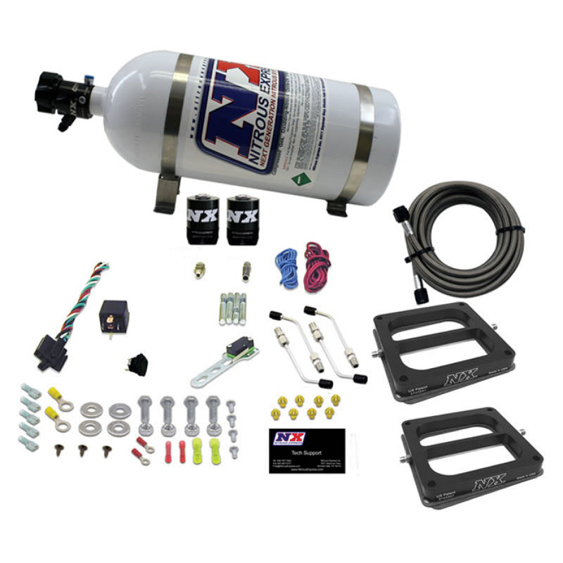 Load image into Gallery viewer, Nitrous Express Dual Dom/Alc Nitrous Kit (100-500HP) w/10lb Bottle
