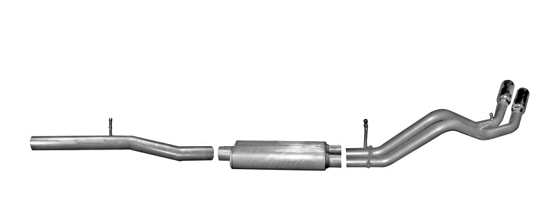 Load image into Gallery viewer, Gibson 14-18 GMC Sierra 1500 Base 5.3L 3in/2.25in Cat-Back Dual Sport Exhaust - Stainless

