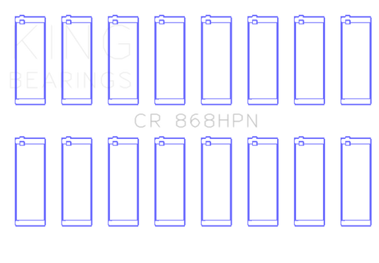 King Engine Bearings Ford Prod V8 4.6L/5.4L (Size 0.50) Performance Rod Bearing Set