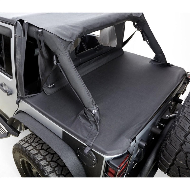 Load image into Gallery viewer, Rampage 2007-2018 Jeep Wrangler(JK) 2-Door Tonneau Cover - Black Diamond
