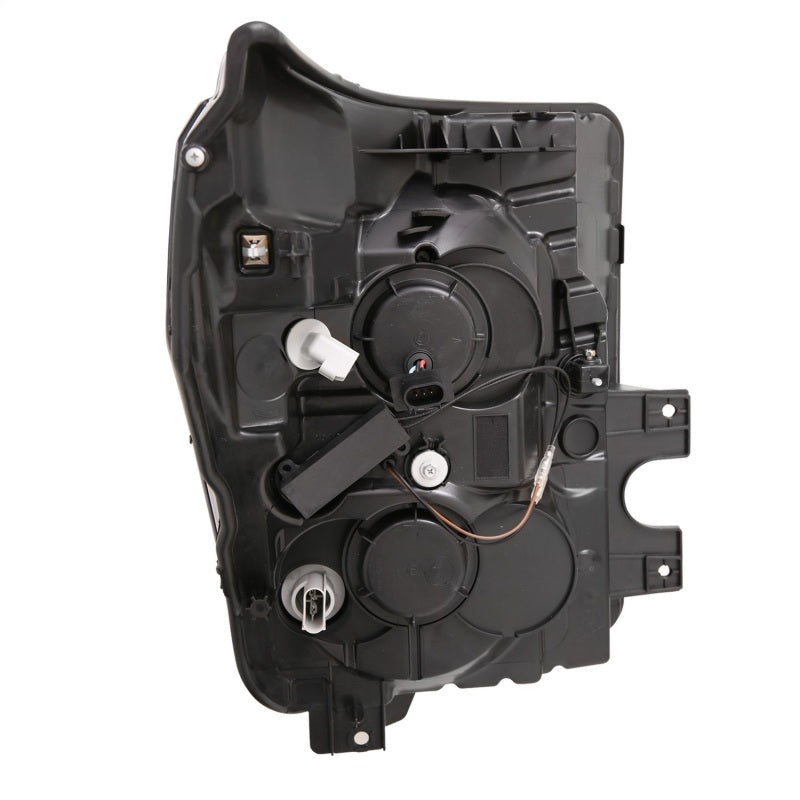 Load image into Gallery viewer, ANZO 2011-2016 Ford F250 Projector Headlights w/ Plank Style Switchback Black w/ Amber
