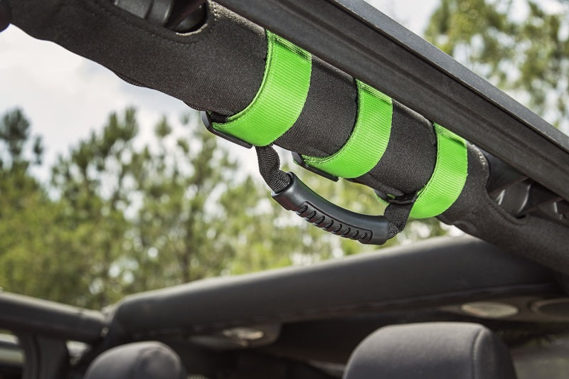 Load image into Gallery viewer, Rugged Ridge Ultimate Grab Handles Green 55-20 CJ/Jeep Wrangler /JT
