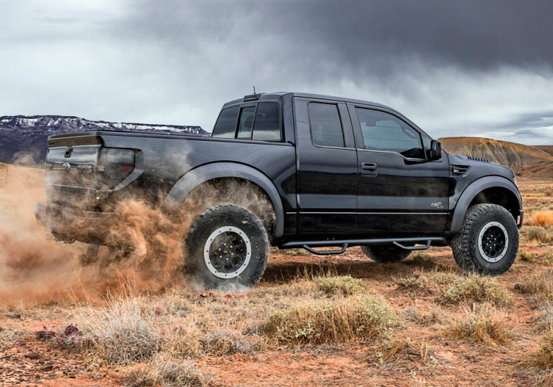 Load image into Gallery viewer, N-Fab Nerf Step 01-03 Ford F-150 SuperCrew - Gloss Black - Cab Length - 3in
