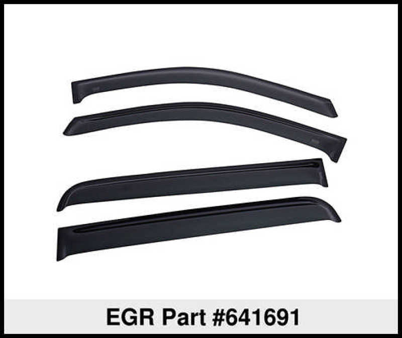 Load image into Gallery viewer, EGR 2019 Chevy 1500 Crew Cab Tape-On Window Visors - Set of 4 Dark Smoke
