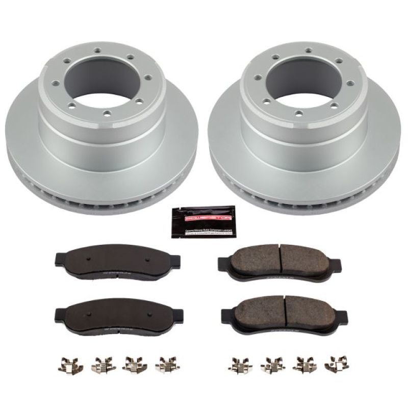 Load image into Gallery viewer, Power Stop 05-10 Ford F-350 Super Duty Rear Z17 Evolution Geomet Coated Brake Kit
