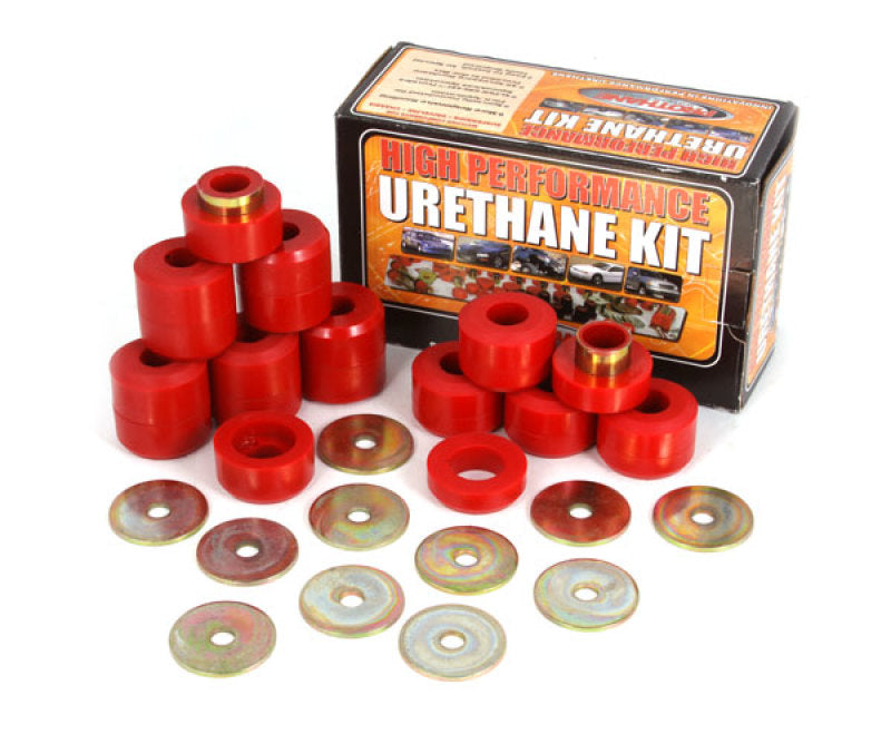 Load image into Gallery viewer, Rugged Ridge Body Mount Kit Red 22 Pieces 97-06 TJ
