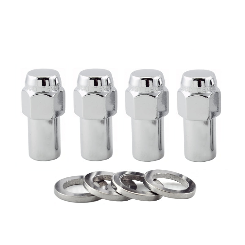 Load image into Gallery viewer, McGard Hex Lug Nut (Long Shank - .946in.) 1/2-20 / 13/16 Hex / 1.85in. Length (4-Pack) - Chrome
