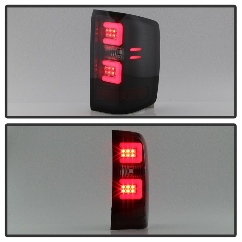 Load image into Gallery viewer, Spyder Chevy Silverado 16-17 Light Bar LED Tail Lights - Black Smoke ALT-YD-CS16-LED-BSM
