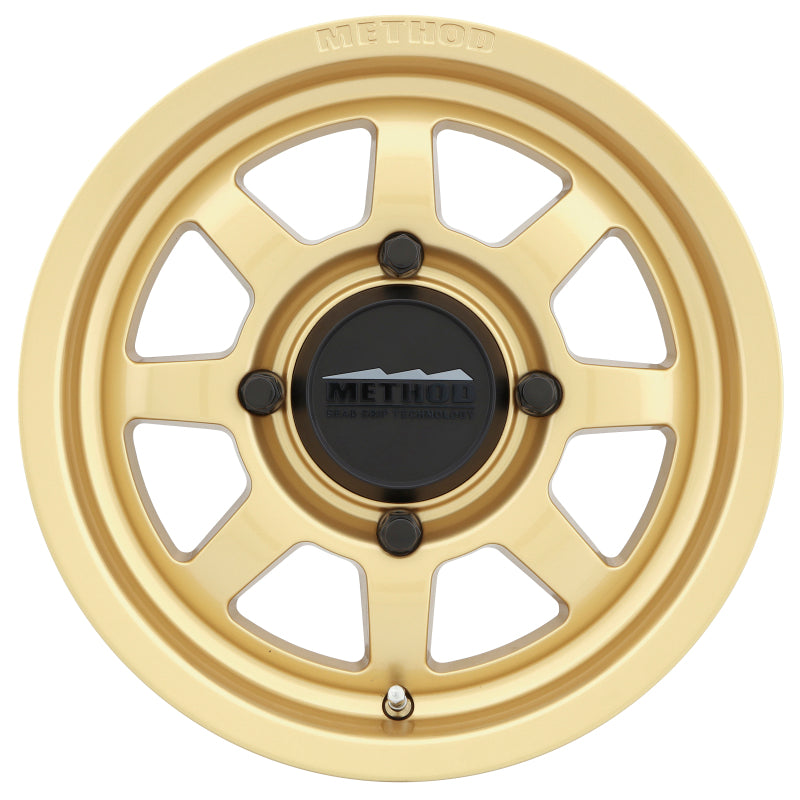 Load image into Gallery viewer, Method MR410 14x7 4+3/+13mm Offset 4x136 106.25mm CB Gold Wheel
