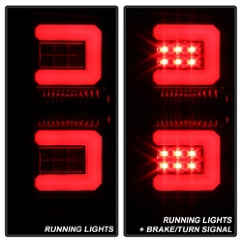 Load image into Gallery viewer, Spyder Chevy Silverado 16-17 Light Bar LED Tail Lights - Black Smoke ALT-YD-CS16-LED-BSM
