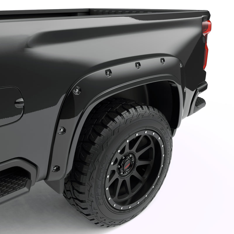 Load image into Gallery viewer, EGR 20-23 Chevrolet Silverado 2500Hd/3500Hd Traditional Bolt-On Look Fender Flares Black Set Of 4
