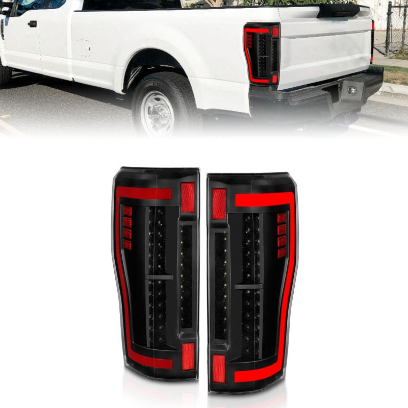 Load image into Gallery viewer, ANZO 2017+ Ford F-250 LED Taillights - Black/Clear
