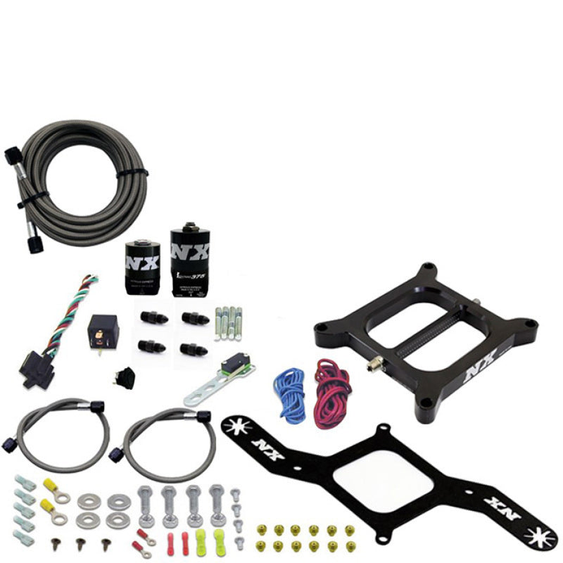 Load image into Gallery viewer, Nitrous Express 4150 RNC Conventional Nitrous Plate Kit w/.375in Solenoid w/o Bottle

