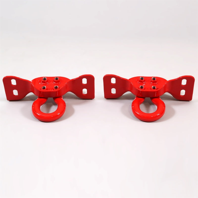 Load image into Gallery viewer, Ford Racing 17-22 Super Duty Tow Hooks - Red (Pair)
