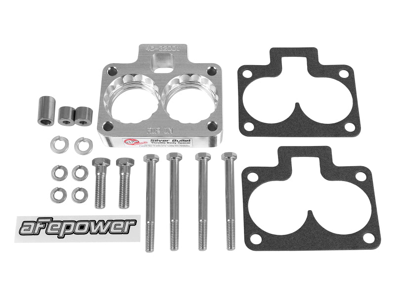 Load image into Gallery viewer, aFe Silver Bullet Throttle Body Spacers TBS Dodge Trucks 94-01 V8-5.2/5.9L
