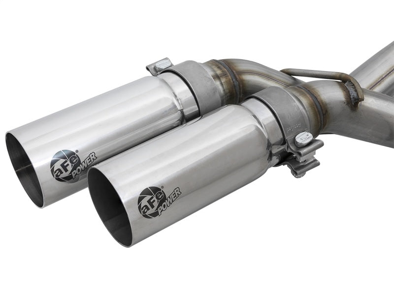 Load image into Gallery viewer, aFe Rebel Series 3in. to 2.5in. 409 SS C/B Exhaust 11-14 Ford F-150 V6-3.5L (tt) - Polished Tip
