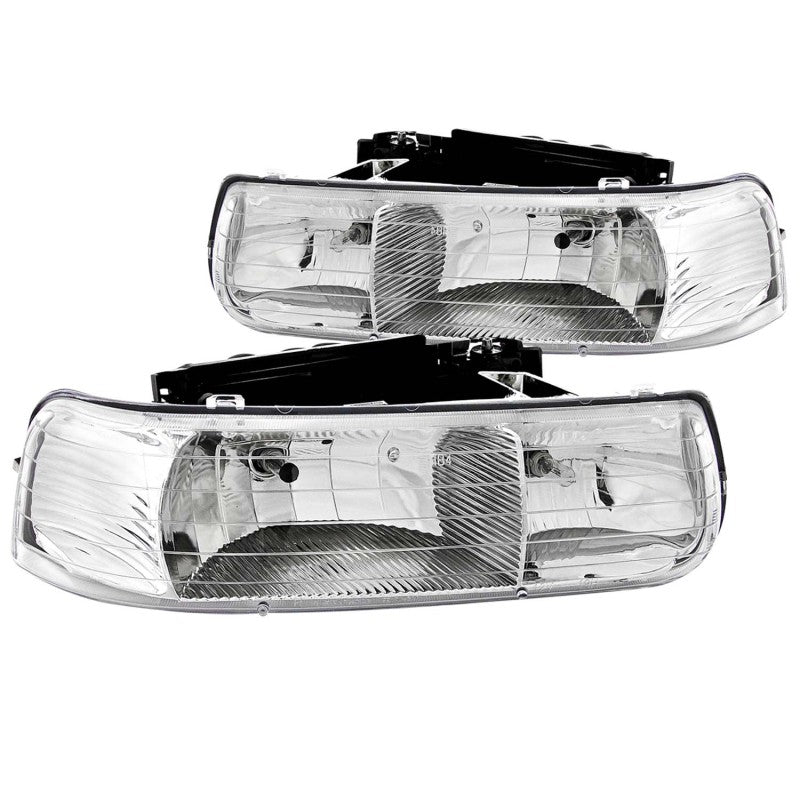 Load image into Gallery viewer, ANZO 1999-2002 Chevrolet Silverado 1500 Crystal Headlights Chrome
