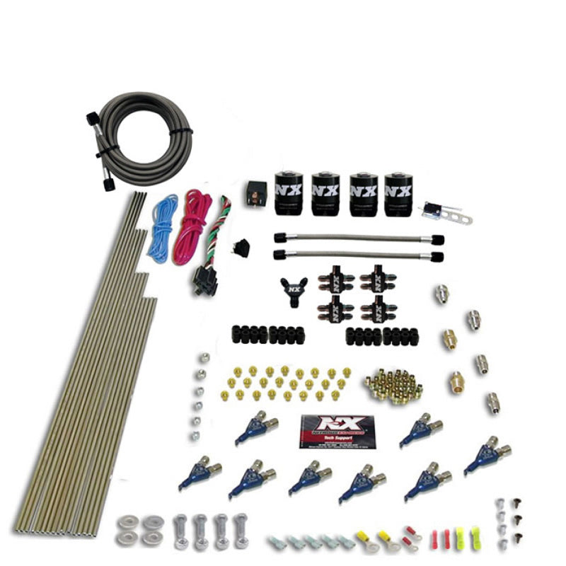 Load image into Gallery viewer, Nitrous Express 8 Cyl Piranha Direct Port 4 Solenoids Nitrous Kit (200-600HP) w/No Bottle
