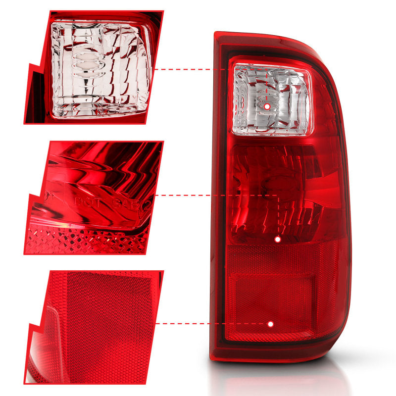 Load image into Gallery viewer, ANZO 2008-2016 Ford F-250 Taillight Red/Clear Lens (OE Replacement)
