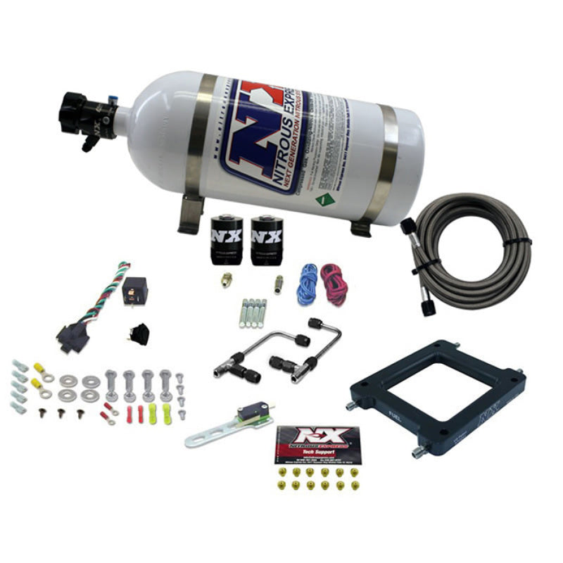 Load image into Gallery viewer, Nitrous Express Dominator Gemini Pro-Power Alcohol Nitrous Kit (100-500HP) w/10lb Bottle
