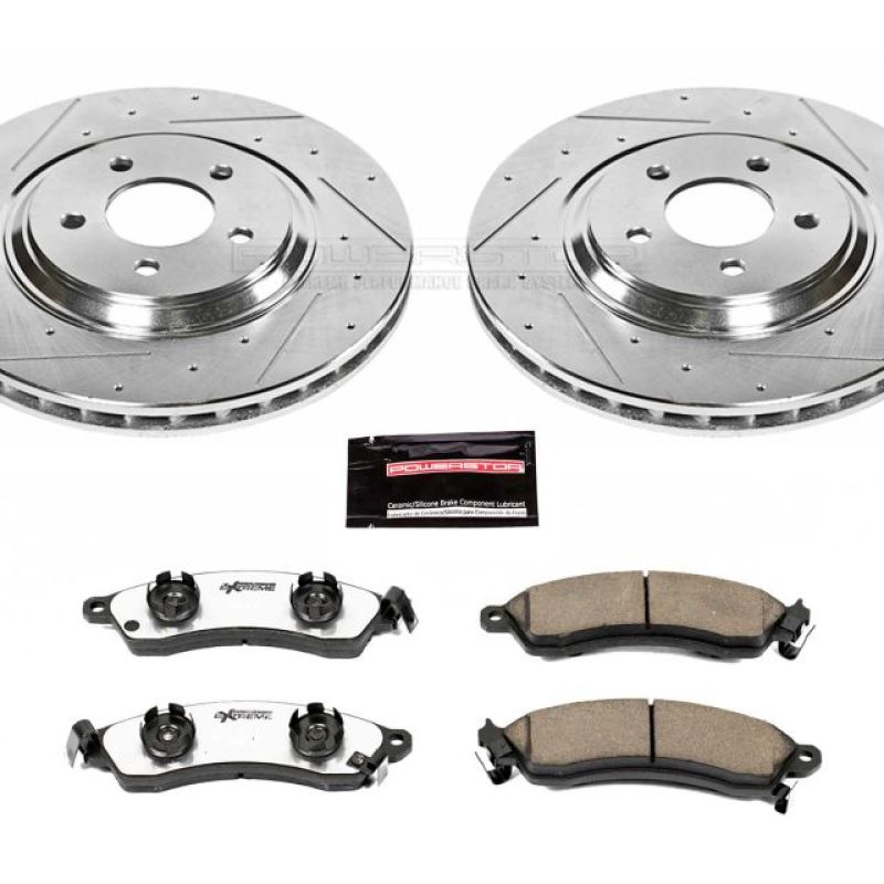 Load image into Gallery viewer, Power Stop 94-99 Ford Mustang Front Z26 Street Warrior Brake Kit
