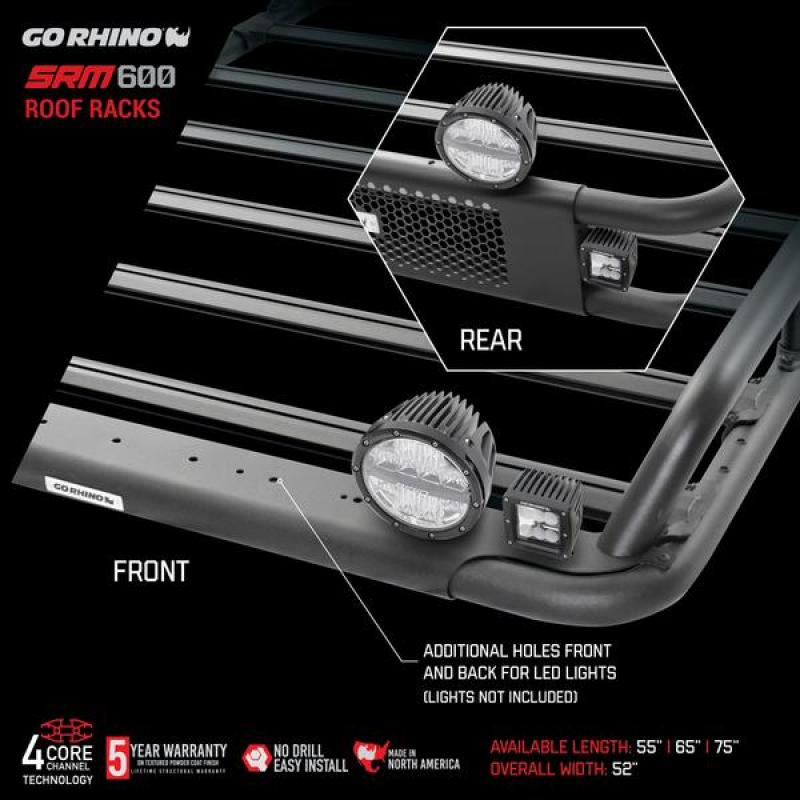 Load image into Gallery viewer, Go Rhino SRM600 Series Tubular Rack - 75in

