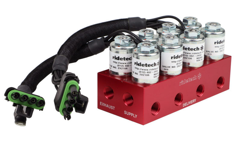 Load image into Gallery viewer, Ridetech RidePro E5 Air Ride Suspension Control System 3 Gallon Single Compressor 1/4in Valves
