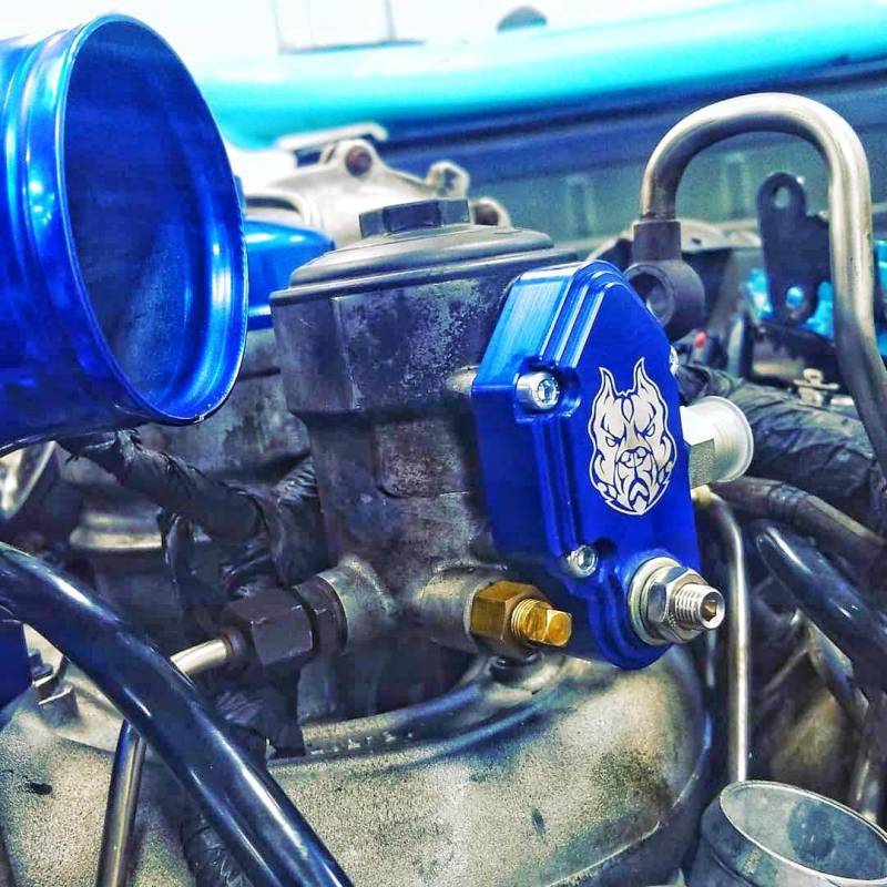 Load image into Gallery viewer, Sinister Diesel 03-07 Ford Powerstroke 6.0L Blue Spring Kit with Adjustable Billet Spring Housing
