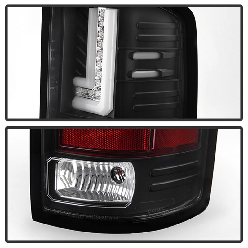 Load image into Gallery viewer, Spyder GMC Sierra 14-16 LED Tail Lights Black ALT-YD-GS14-LBLED-BK
