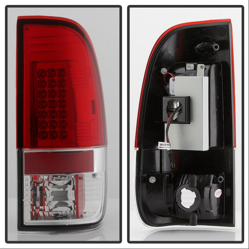 Load image into Gallery viewer, Spyder Ford F150 side 97-03/F250/350 Duty 99-07 LED Tail Lights Red Clear ALT-YD-FF15097-LED-RC
