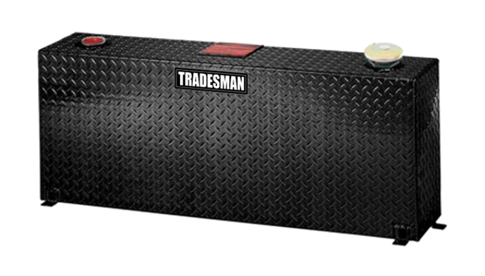 Tradesman Aluminum Rectangular Liquid Storage Tank (55 Gallon Capacity) - Black