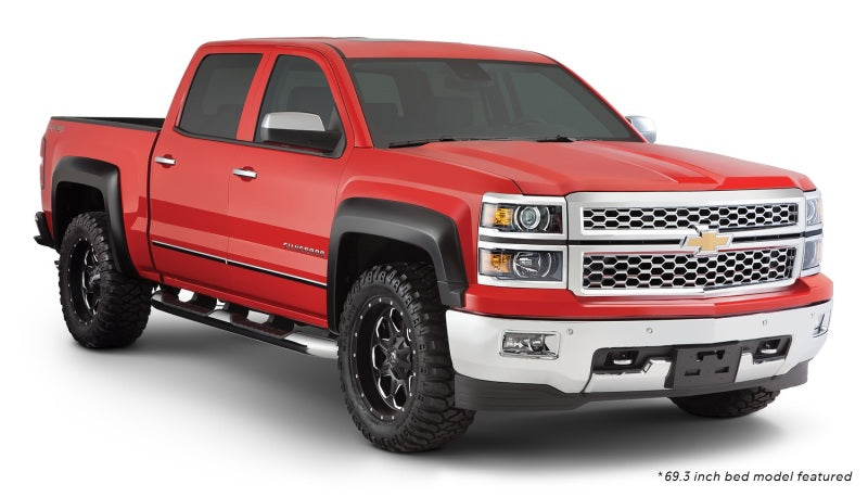 Load image into Gallery viewer, Bushwacker 15-18 Chevy Silverado 2500 HD Fleetside Extend-A-Fender Style Flares 4pc - Black
