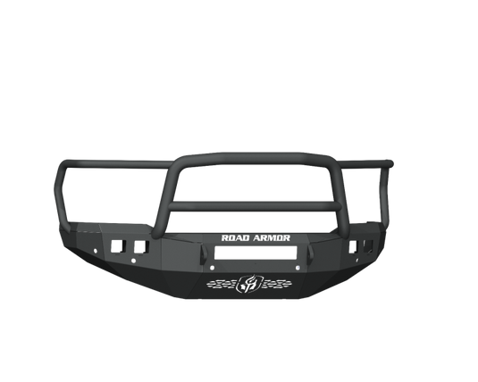 Road Armor 19-20 Ram 2500 Stealth Front Bumper w/Lonestar Guard/6 Sensor Holes - Tex Blk