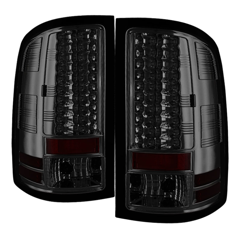 Load image into Gallery viewer, Spyder GMC Sierra 07-13 (Not fit 3500 Dually 4 Rear Wheels)LED Tail Lights Smoke ALT-YD-GS07-LED-SM
