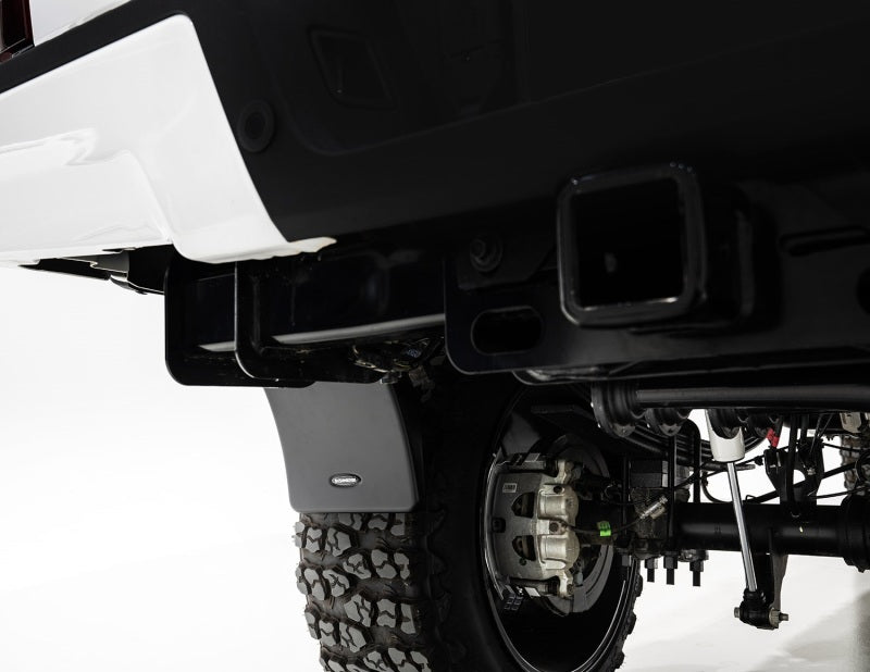 Load image into Gallery viewer, Bushwacker 14-21 Toyota Tundra Trail Armor Rear Mud Flaps (Fits Pocket Style Flare)
