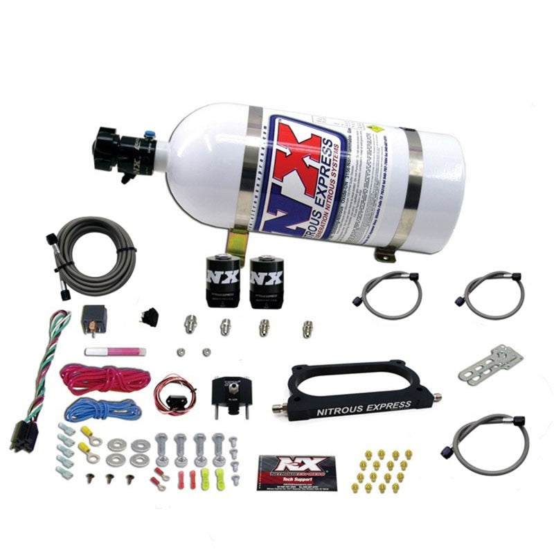 Load image into Gallery viewer, Nitrous Express 07-14 Ford Mustang GT500 Nitrous Plate Kit (50-250HP) w/10lb Bottle
