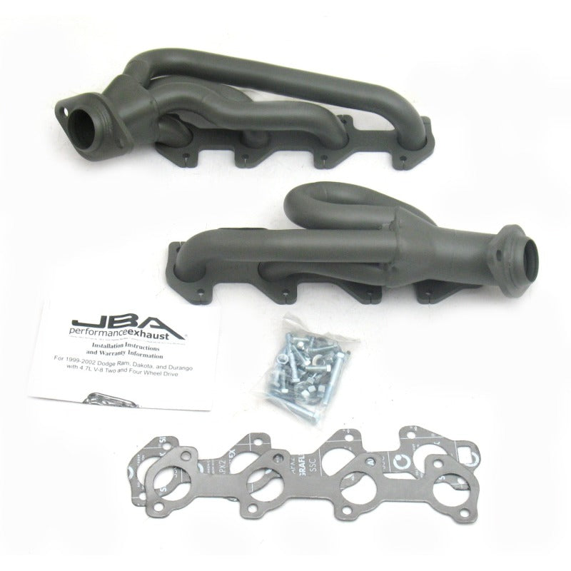 Load image into Gallery viewer, JBA 02-03 Dodge RAM 4.7L PowerTech 1-1/2in Primary Ti Ctd Cat4Ward Header
