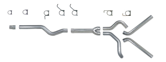 Diamond Eye KIT 4in Catback MFLR RPLCMENT PIPE DUAL SS: 2006-2007.5 CHEVY/GMC 6.6L 2500/3500