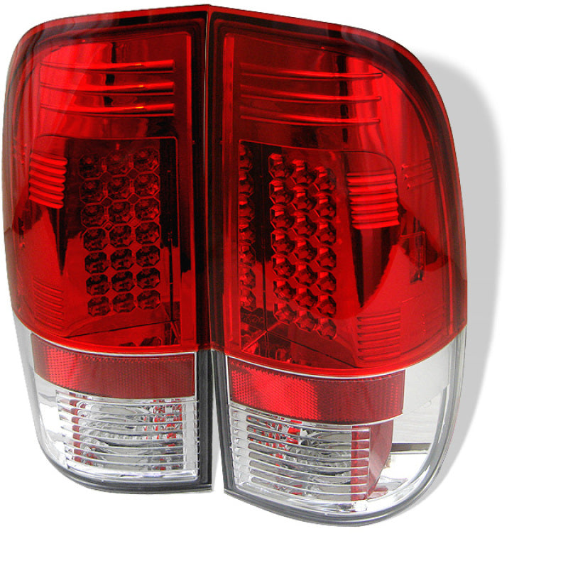 Load image into Gallery viewer, Spyder Ford F150 side 97-03/F250/350 Duty 99-07 LED Tail Lights Red Clear ALT-YD-FF15097-LED-RC
