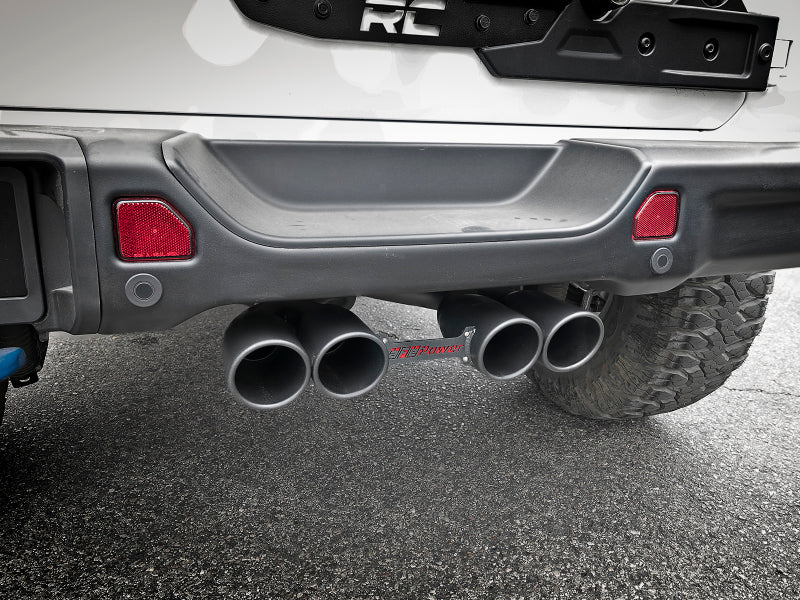 Load image into Gallery viewer, aFe Rebel Series 2.5in 304 SS Cat-Back Exhaust w/ Black Tip 18-20 Jeep Wrangler (JL)
