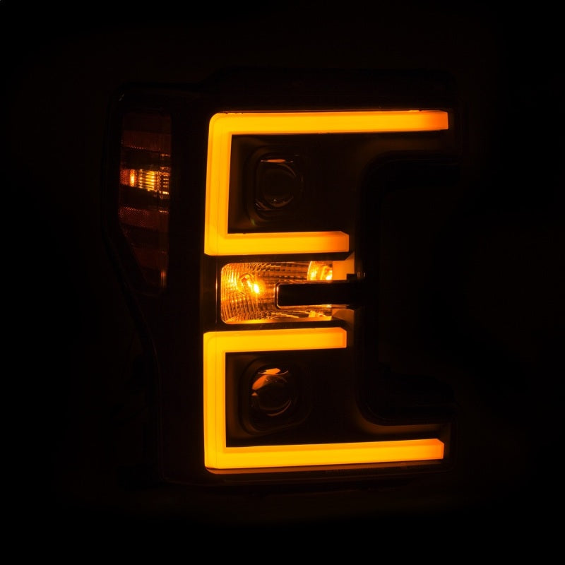 Load image into Gallery viewer, ANZO LED Headlights 17-18 Ford F-250 Super Duty Plank-Style L.E.D. Headlight Black (Pair)
