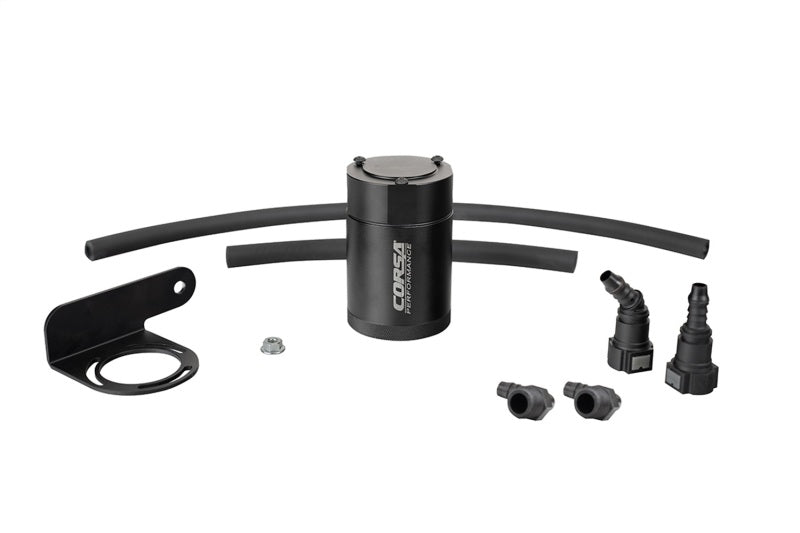 Load image into Gallery viewer, Corsa 2019-2025 Silverado/Sierra &amp; 2021-2025 Tahoe/Suburban/Yukon/Denali Aluminum Oil Catch Can
