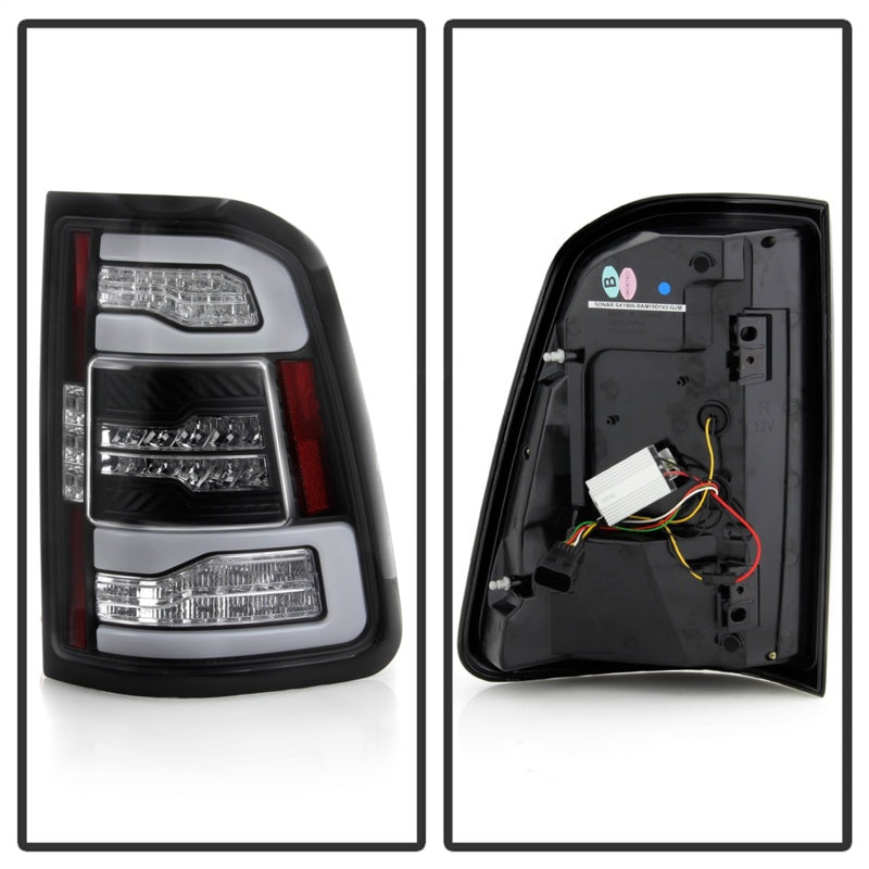 Load image into Gallery viewer, Spyder Dodge Ram 19-20 LED Tail Light Black ALT-YD-DR19HAL-SEQ-BK
